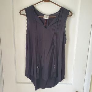 Knox Rose Black Boho Top